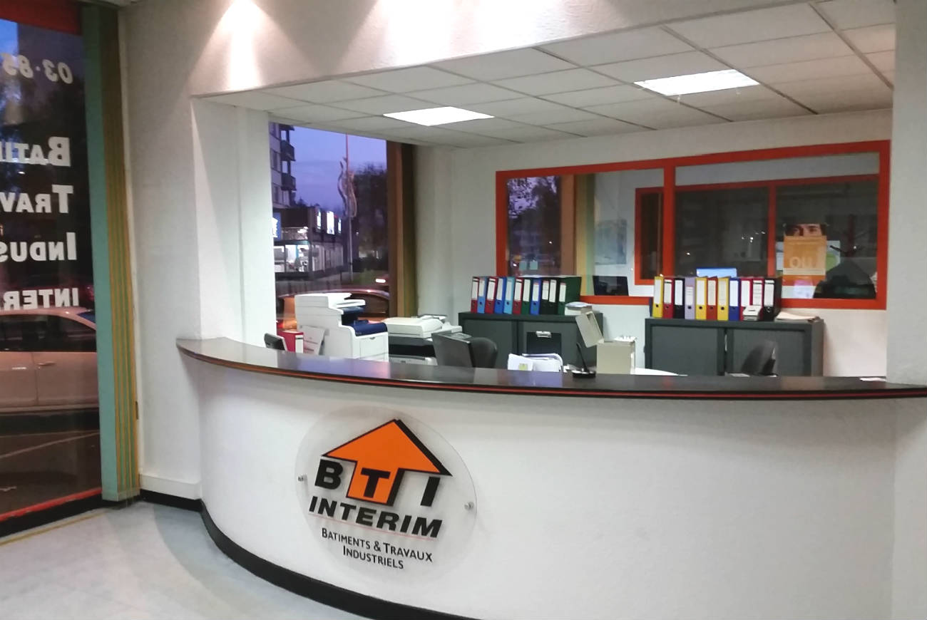 Intérieur des locaux de BTI Intérim